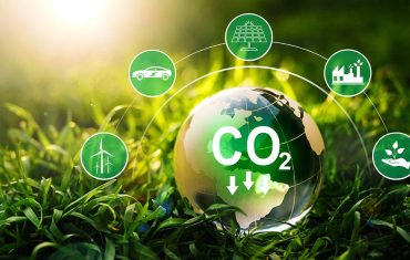 Sustainable development and green business based on renewable energy. Reduce CO2 emission concept. Renewable energy-based green businesses can limit climate change and global warming